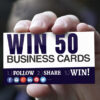 giveaway free visiting card